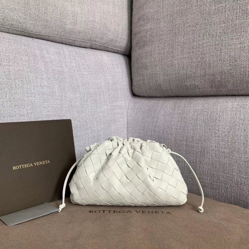 Bottega Veneta Schapenvacht Weven Origineel Leer BV3693 Wit