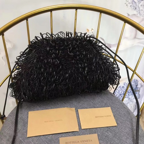 Bottega Veneta Schoudertas 576227 zwart