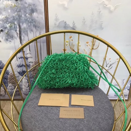 Bottega Veneta Schoudertas 576227 groen
