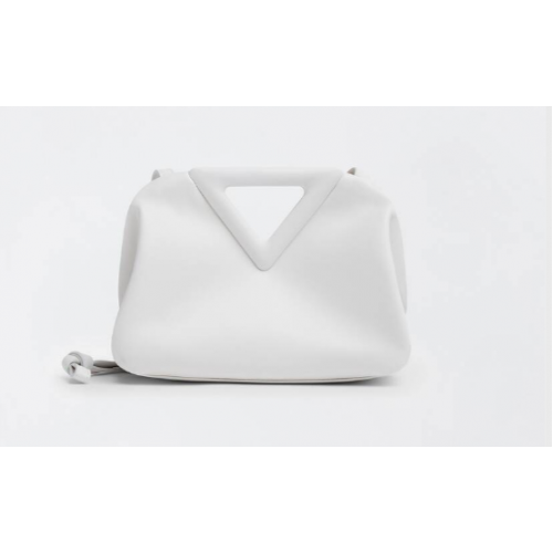 Bottega Veneta Top Handle Tassenpunt 658476 Krijt