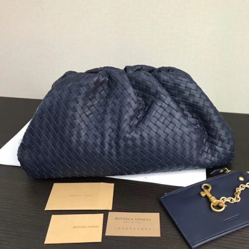 Bottega Veneta Weave Clutch tas 585853 blauw