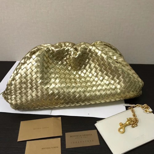 Bottega Veneta Weave Clutch 585853 goud