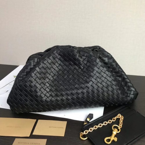 Bottega Veneta Weave Clutch tas 585853 zwart