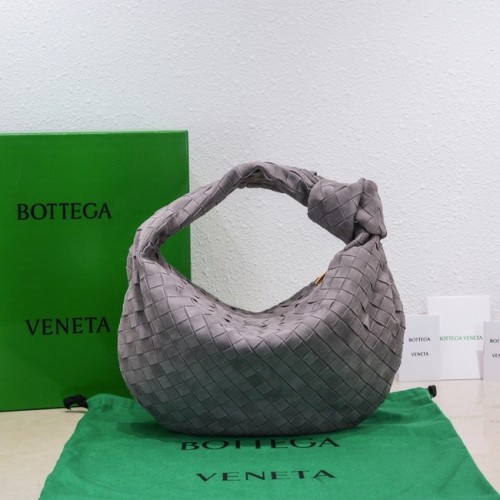 Bottega Veneta tas van geweven suède aan de bovenkant 690225 Thunder