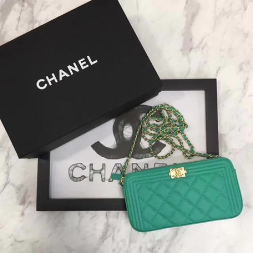 Boy Chanel Flap Bag Origineel Cannage Patroon CHA3369 Groen