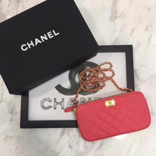 Boy Chanel Flap Bag Origineel Cannage Patroon CHA3369 Rood