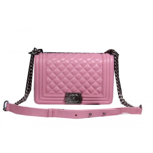 Boy Chanel Flap Schoudertas Schapenleer CHA2068 Roze