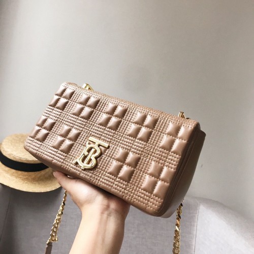 BurBerry Leren Schoudertas 7462 Kaki