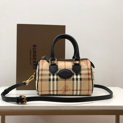BurBerry Leren Schoudertas 82012 zwart