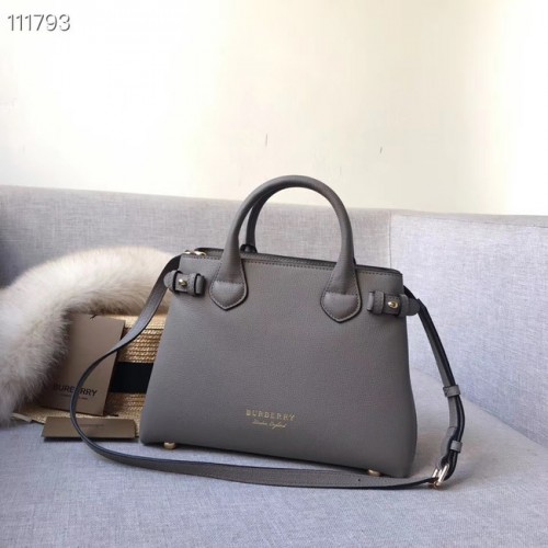 BurBerry Leren Tote Bag 7461 grijs