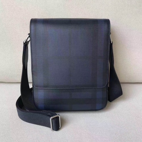 BurBerry Messenger Bag in Haymarket Check BU38890 Blauw&Zwart