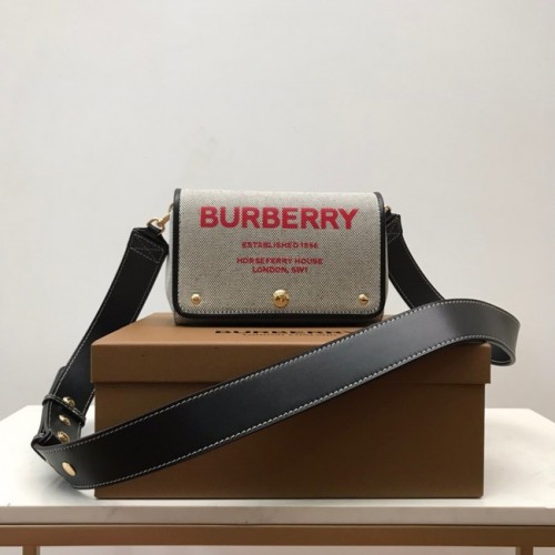 BurBerry Schoudertas 80266 zwart&rood