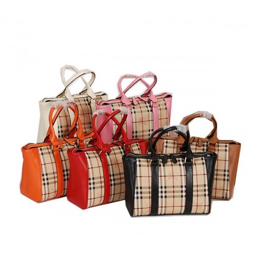 BurBerry Tote Bag Tas in Haymarket Check B3731
