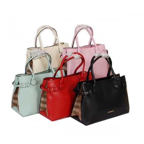 BurBerry Tote Bag Tas in origineel leer 9181A