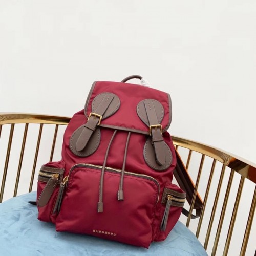 Burberry Grote Rugzak Stof BU3699 rood