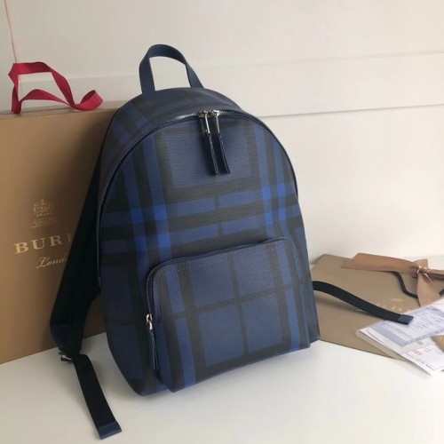 Burberry Large Rugzak canvas BU41003 blauw