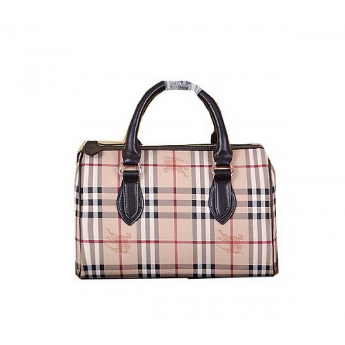 Burberry Medium Haymarket Check Bowlingtas 7903 Bruin