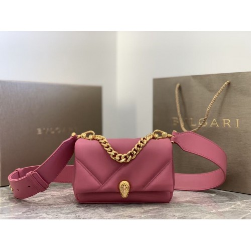 Bvlgari Serpenti Forever leren kleine crossbody tas B219068 roze