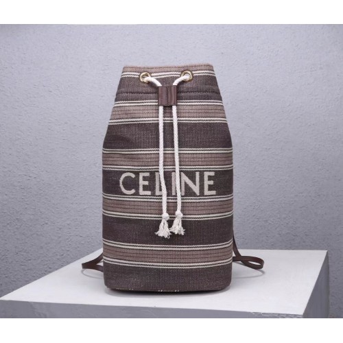 CELINE Canvas Schoudertas CL92173 Grijs