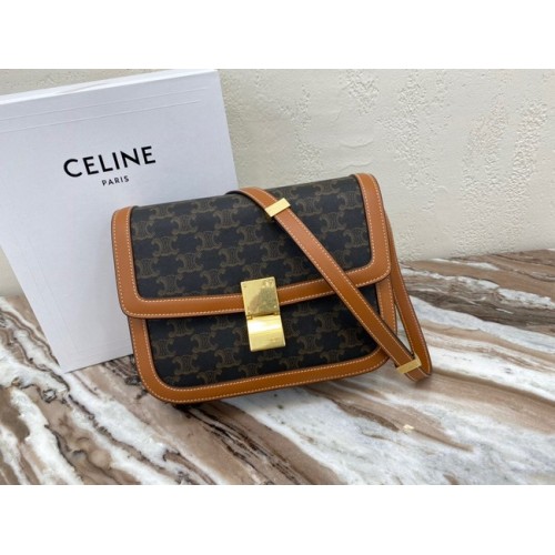 CELINE GROTE TRIOMPHE TAS KALFSHEER 88007 Bruin