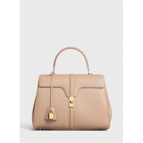 CELINE MEDIUM 16 TAS VAN GESATINEERD KALFSLEER 187373 BEIGE