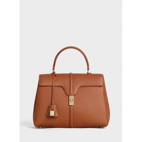 CELINE MEDIUM 16 TAS VAN GESATINEERD KALFSLEER 187373 TAN