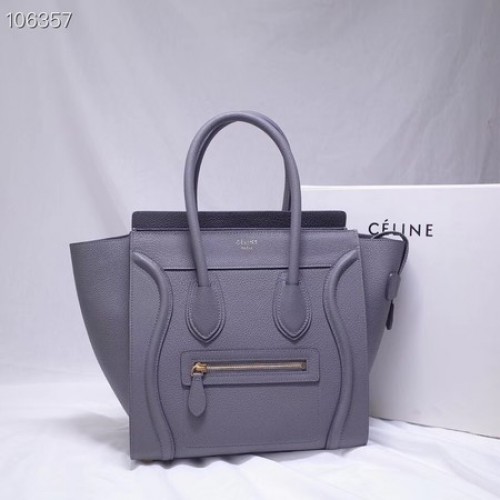 CELINE MICRO LUGGAGE HANDTAS VAN GELAMINEERD LAMSLEER 167793-13