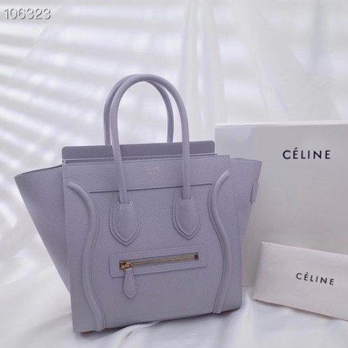 CELINE MICRO LUGGAGE HANDTAS VAN GELAMINEERD LAMSLEER 167793-19