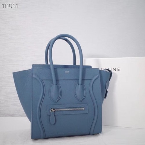 CELINE MICRO LUGGAGE HANDTAS VAN GELAMINEERD LAMSLEER 167793-22