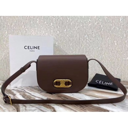 CELINE Original Leren Tas CL93123 bruin