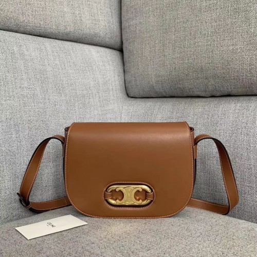 CELINE Original Leren Tas CL93123 bruin