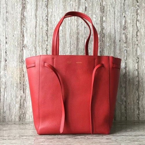CELINE KLEINE CABAS PHANTOM IN ZACHT NERF KALFSLEER 17602 rood
