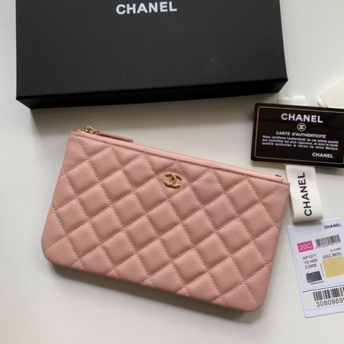 CHANEL 19 Caviar Original Leren Handtas AP1060 roze