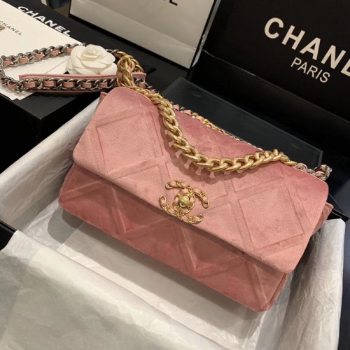 CHANEL 19 Flap Bag AS1160 roze