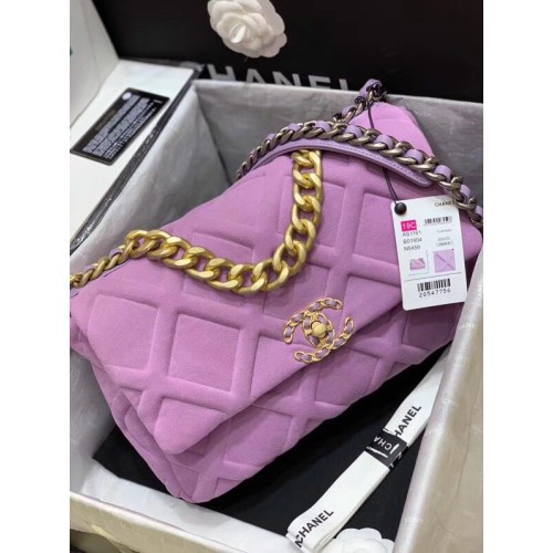 CHANEL 19 Flap Bag AS1161 Lavendel