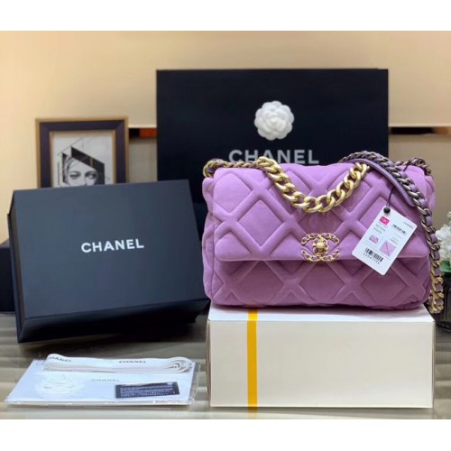 CHANEL 19 Flap Bag AS1160 AS1161 AS1162 Lavendel