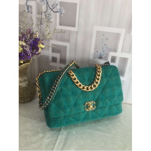 CHANEL 19 Flap Bag AS1162 groen