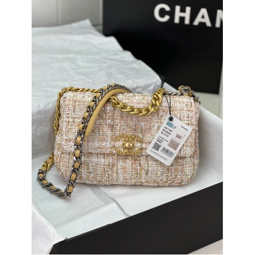 CHANEL 19 HANDTAS AS1160&AS1161 lichtroze