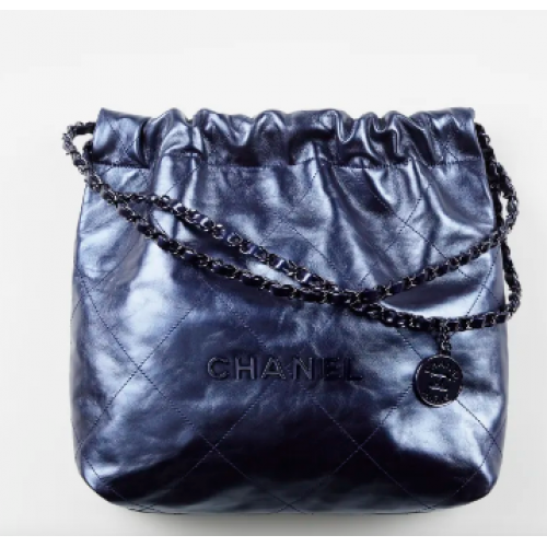 CHANEL 22 HANDTAS AS3260 Marineblauw