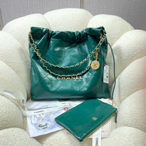 CHANEL 22 HANDTAS AS3260 groen