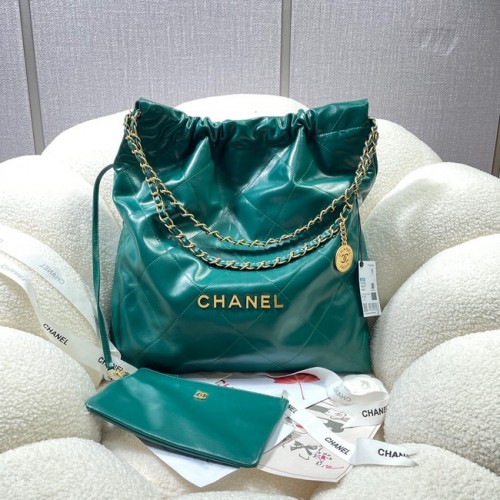 CHANEL 22 HANDTAS AS3262 groen
