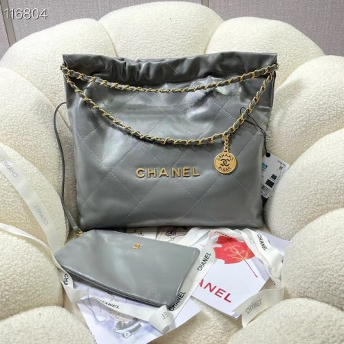 CHANEL 22 KLEINE HANDTAS AS3260 grijs