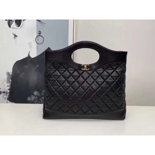 CHANEL 31 grote boodschappentas b57978 zwart