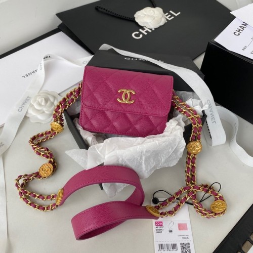 CHANEL KOPPELING MET KETTING AP2857 Pruim