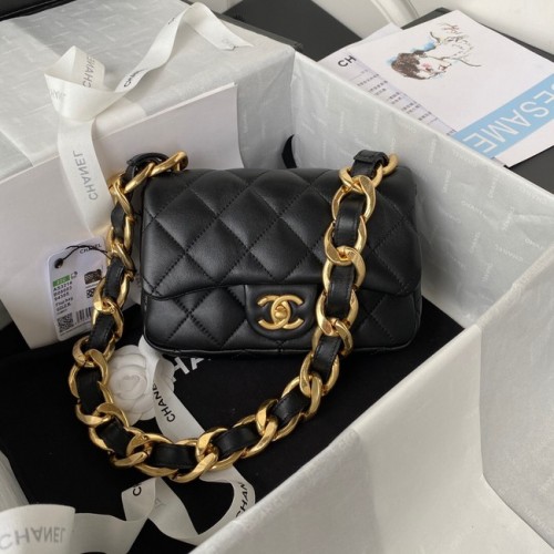 CHANEL FLAP TAS AS3214 zwart