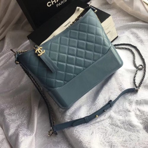 CHANEL GABRIELLE Hobo Tas Origineel A93824 blauw