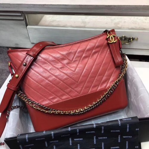 CHANEL GABRIELLE Originele lederen Hobo Bag A93842 rood