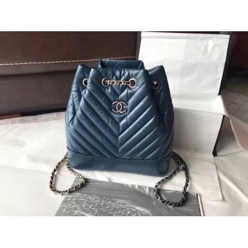 CHANEL Original Gabrielle kleine rugzak A94485 blauw