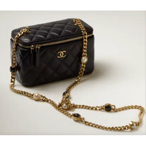 CHANEL VANITY MET KETTING AP2937 zwart