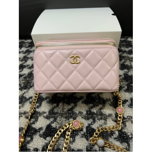 CHANEL VANITY MET KETTING AP2937 roze
